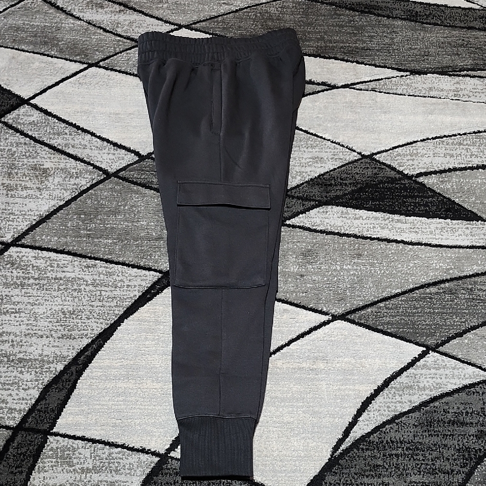 DSG TWITCH + ALLISON WOMENS EVERYDAY HIGH-RISE BLACK CARGO FLEECE JOGGER XS
